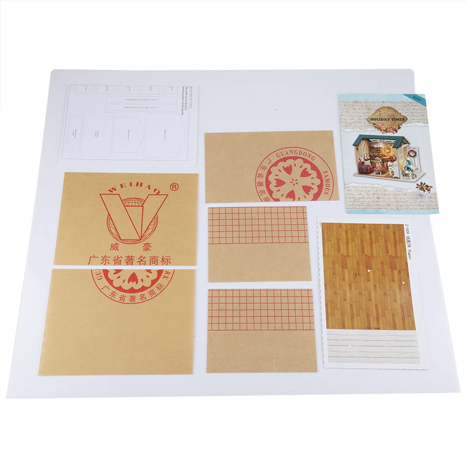 DIY Miniature Wooden House Ornaments Furniture Handcraft Houses Model with LED Light