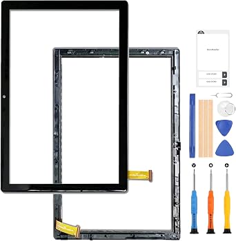 for Teclast P20HD Screen Replacement New 2.5D for Teclast P20 HD 10.1" inch Tablet Touch Screen Digitizer Full Sensor Glass Repair Parts Kit with Free Tools Touch with Frame
