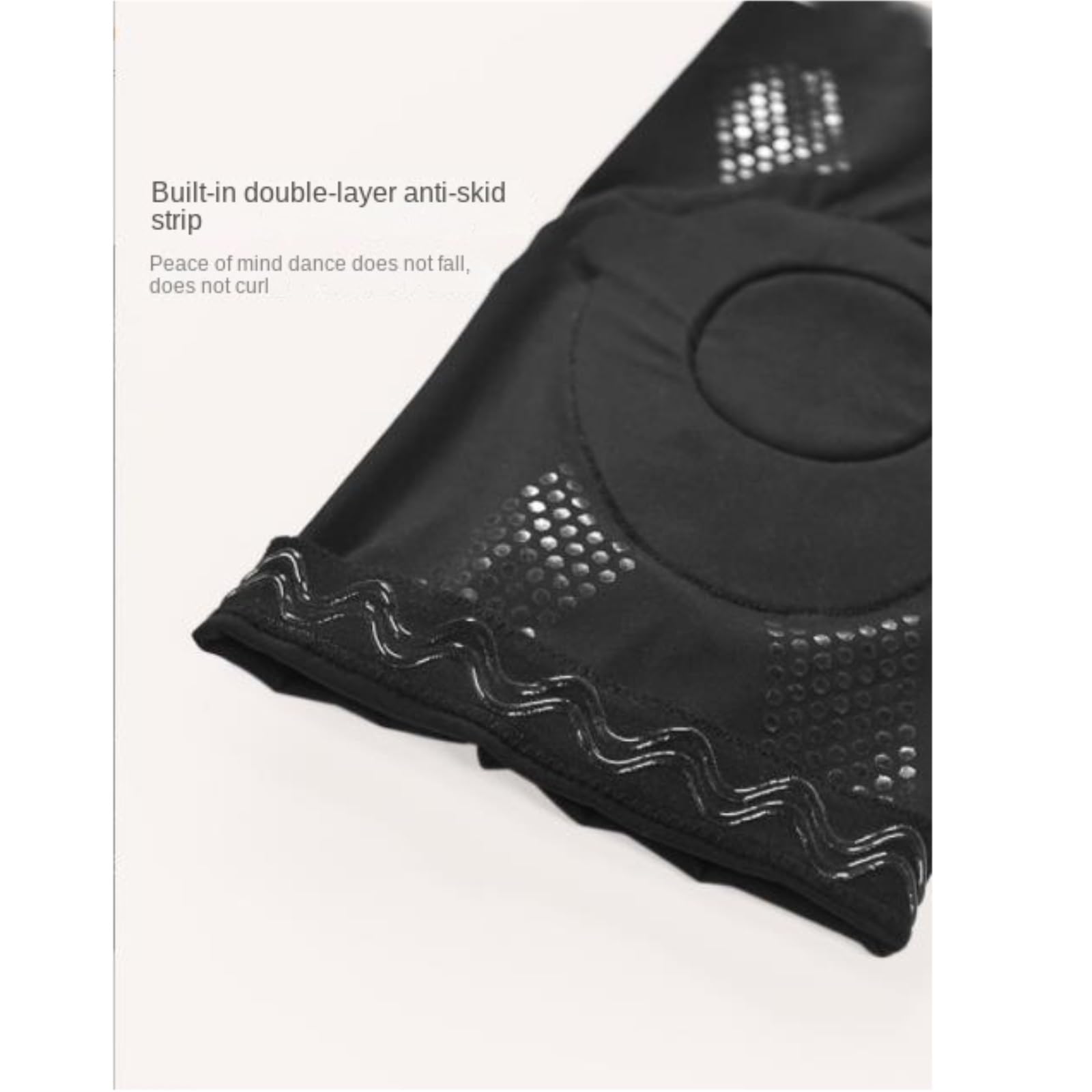 Wandern Kniebandage Knie-Kompressionsbandagen for Männer Und Frauen for Gewichtheben, Kniebeugen Sport Fitness Knieorthese(Black,M)