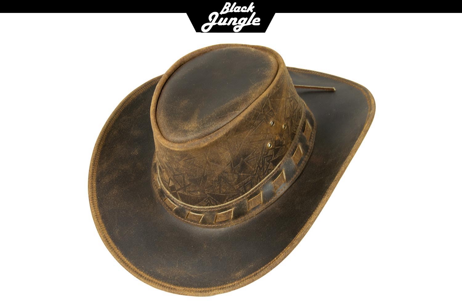Black Jungle Altus - Sombrero de Piel de Estilo Occidental, Sombrero de Vaquero, Tan, XL