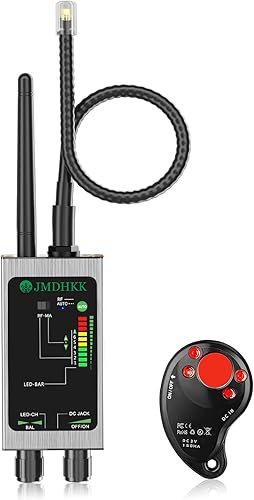 Vista 9 de JMDHKK Detector de Cámara Oculta M8000, Detector de Micrófonos Espía, Buscador de Cámaras, Detector de Señal para Hoteles, Viajes, Vehículos
