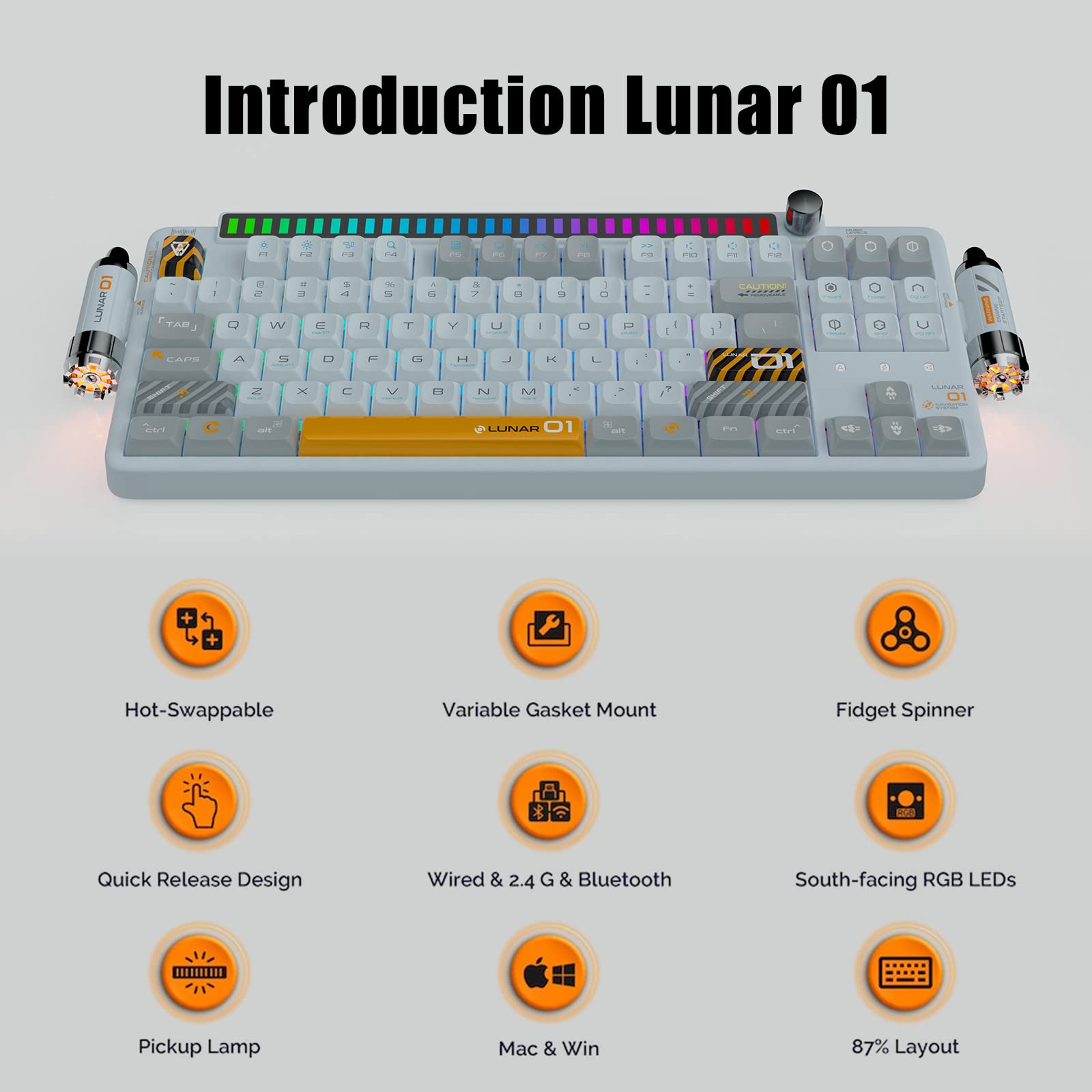 Amazon | Keysme Lunar 01 完全カスタマイズ 87%レイアウト メカニカル