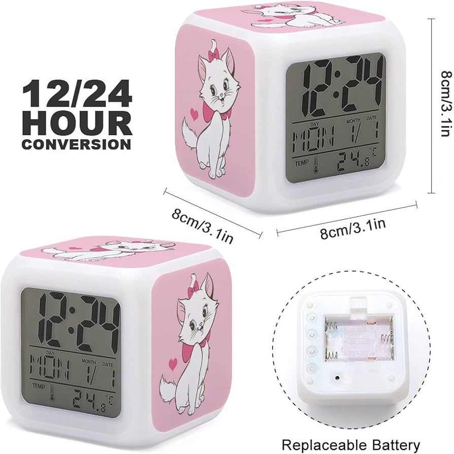 Amazon.co.jp: ディズニー マリー 目覚まし時計 アナログ 大音量