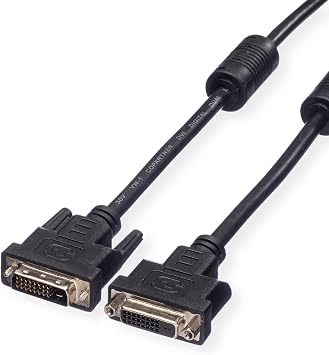 Value 1.0m 24+1 DVI Male to DVI Female Dual Link DVI Monitor Cable