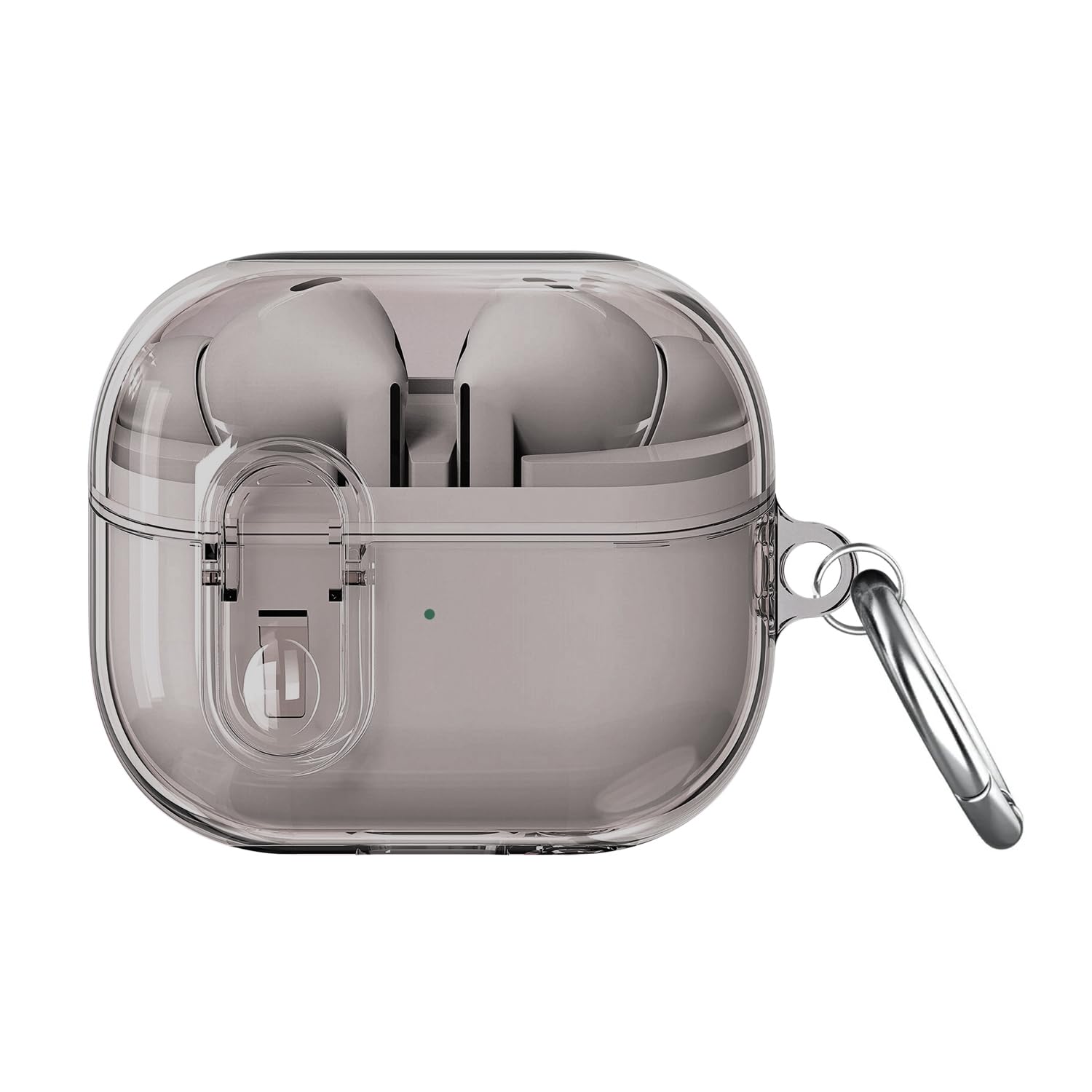 CaseOnn Samsung Galaxy Buds 3 Pro Kılıf Güvenli Kilitli Koruma Kılıfı Füme