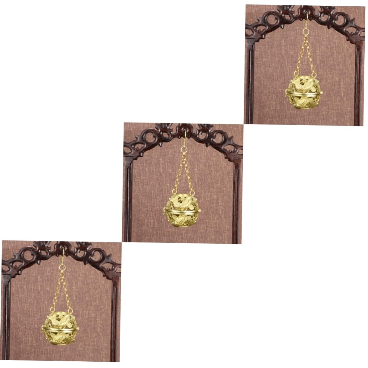 Mobestech 3 Piezas Colgante Difusor de Aromas de Vintage Bola Aromática Reutilizable Decoración y Accesorio Multifuncional