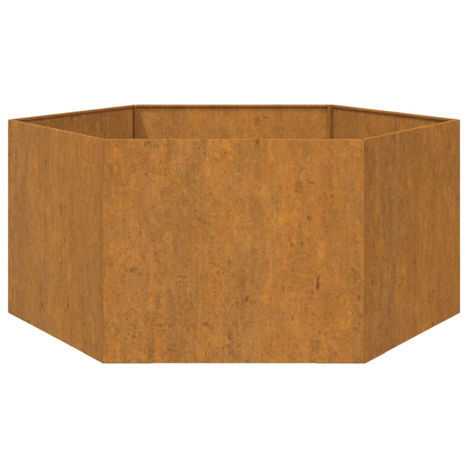 ShGaxin Skrzynka na kwiaty, doniczki zewnętrzne, doniczka zewnętrzna, taras ogrodowy, stal corten szara 90 x 90 x 45 cm