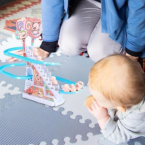 Image of Magicwand Arctic Fun Playful Pigling Race Track Set with Flashing Lights & Music【Pack of 1】【Multi-Colored】