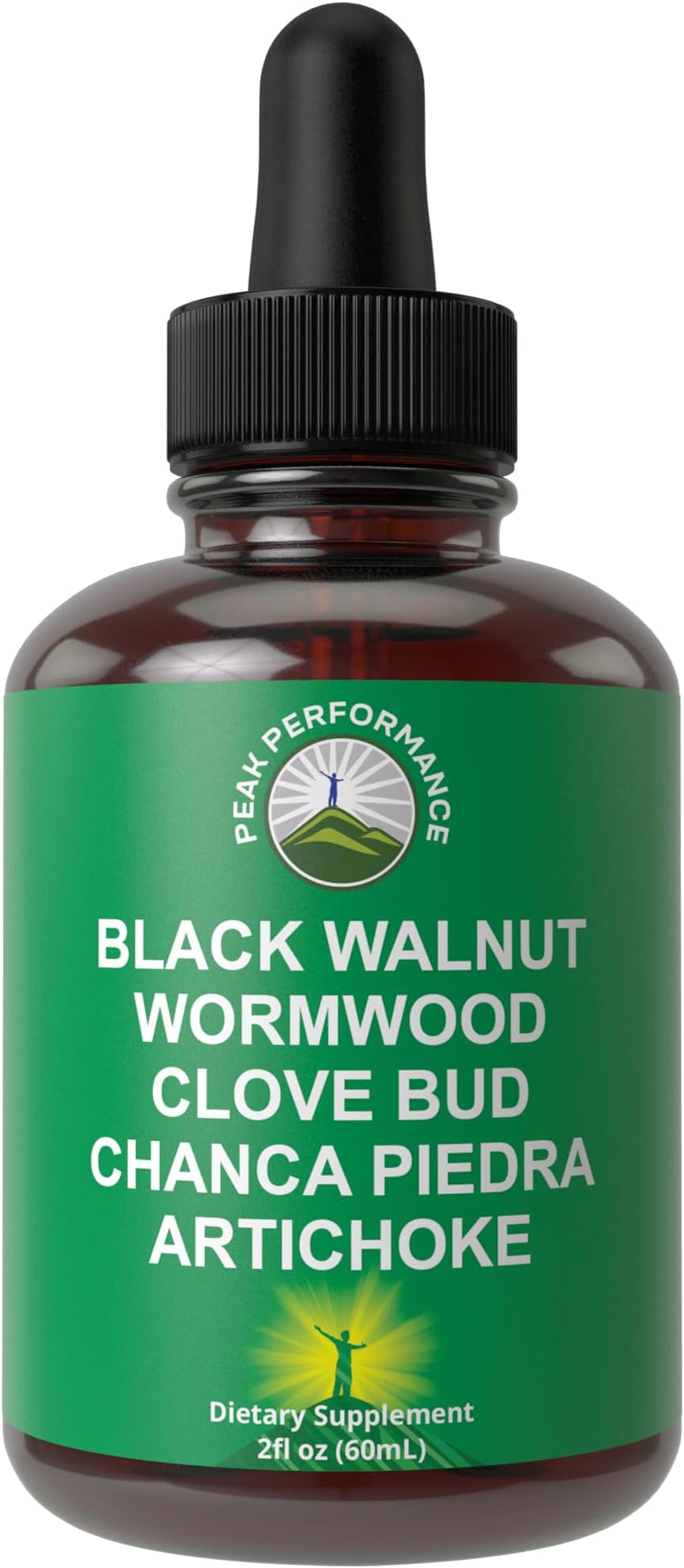 Wormwood Black Walnut Clove Cleanse for Humans. Elimination Detox + Intestinal Support Liquid Tincture Supplement for Adults and Kids. with Artichoke and Chanca Piedra for Additional Benefits