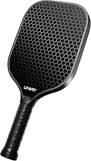 UMAY Fitness Pickleball Paddle, USAPA Approved 16MM T300 Carbon Fiber Pickleball Set, Lightweight Pickle Ball Racket with Bag and Grip Tapes, Pickle Ball Paddle for Men and Women, Spin & Consistency