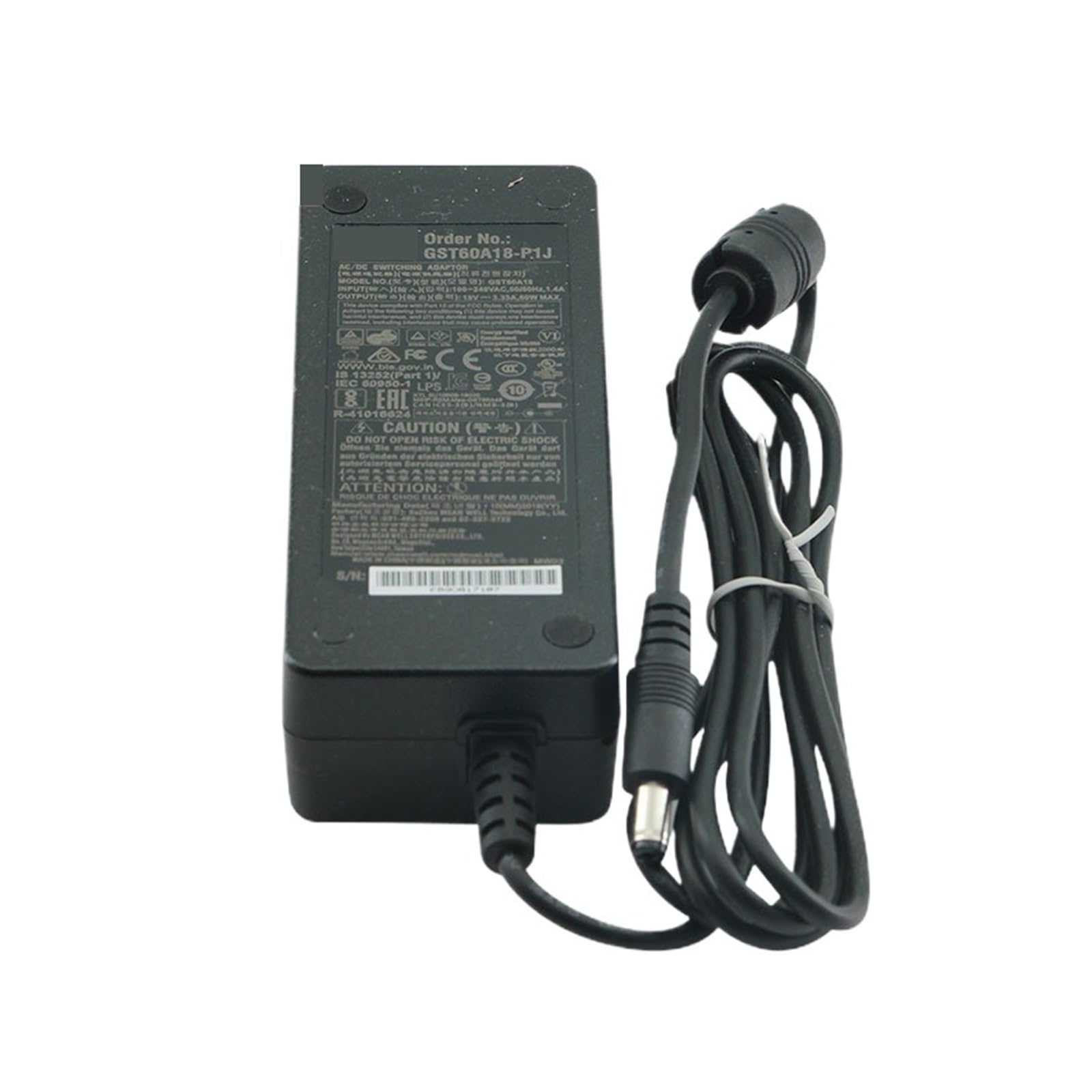 YIVELYYZG GST60A Adapter 60W P1J 5.5x2.1mm Power 5V 9V 12V 24V 48V Switching Supply(Gst60a05-p1j)