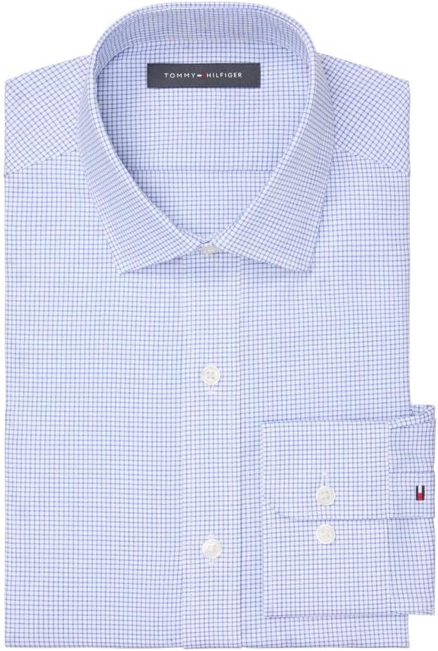 Tommy Hilfiger Mens Dress Shirt Regular Fit Essentials - Image 3