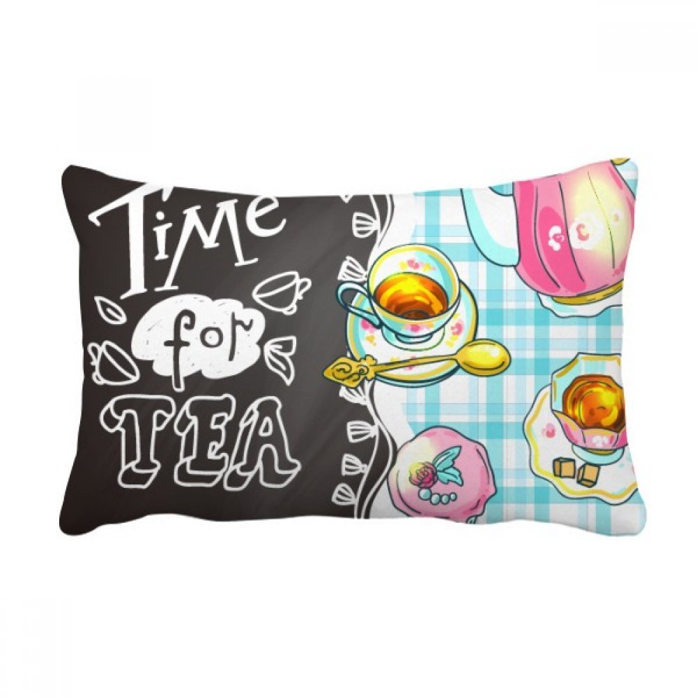 Coussin de canapé multicolor sur le thème du thé à la française pour salon chaleureux