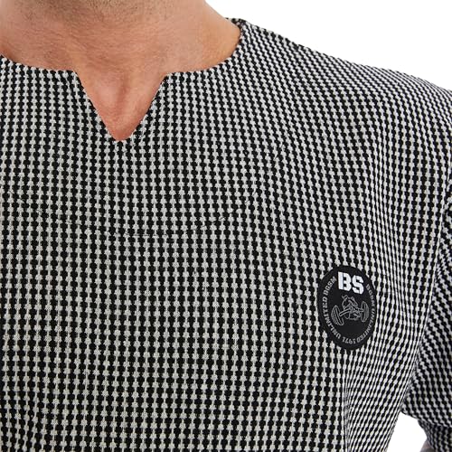 Men's Oversize T-Shirt, Bodybuilding, Lifting Cardio Rag Top Thick Fabric Textured Active T-Shirt4