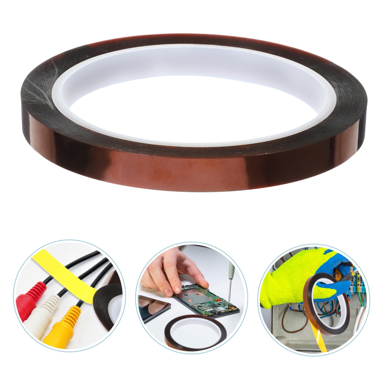 JRSHIRLEYLTD Hitzebeständiges Klebeband - 2x 20mm & 1x 5mm X 50m Blau