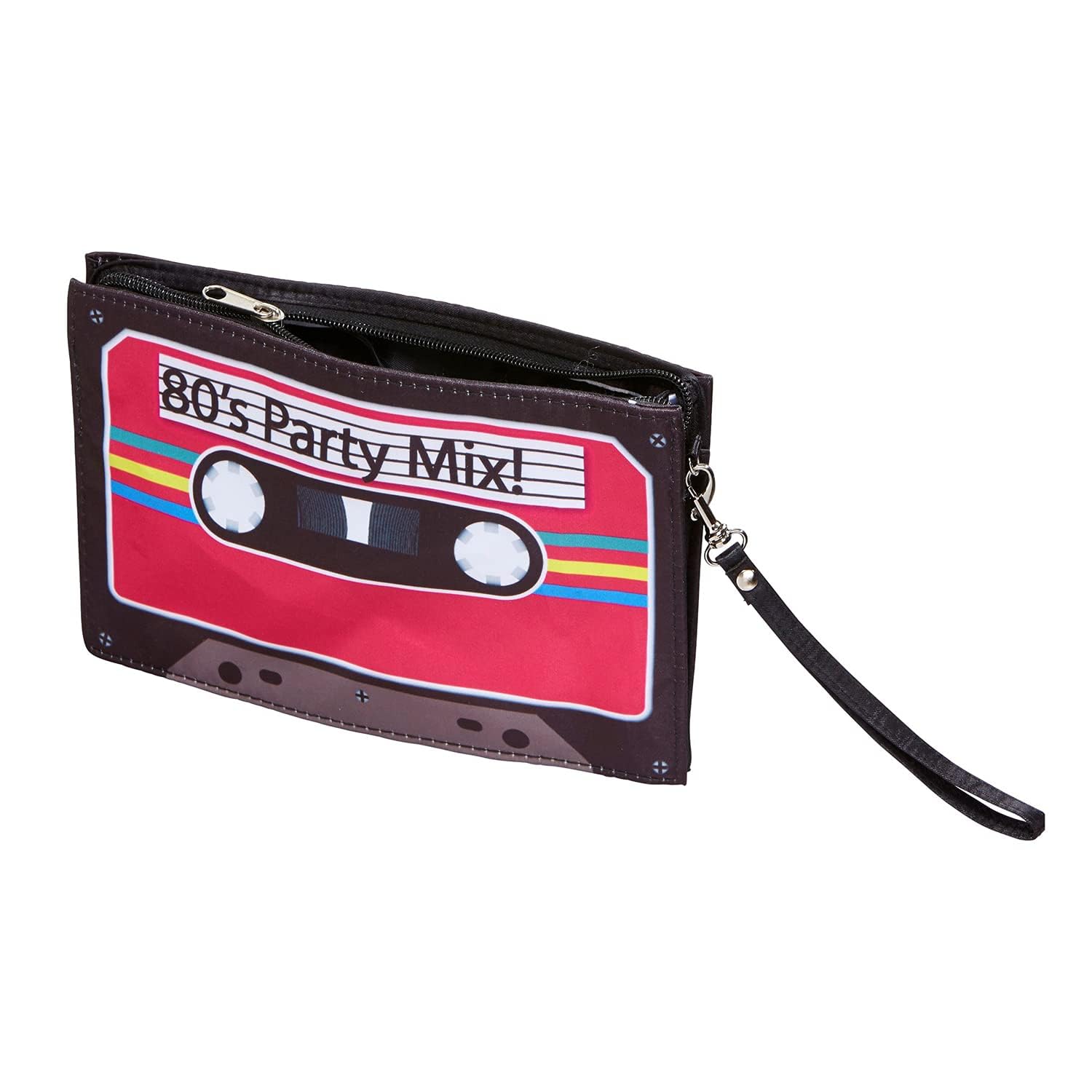 W WIDMANN MILANO Party Fashion - 80s Music Cassette Bag for Women Musicians, Carnival, Theme Parties, Multicoloured
