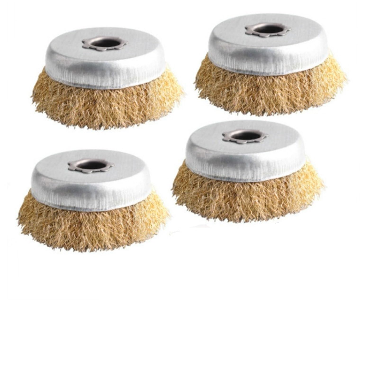Confezione da 5 spazzole tazza in filo acciaio temperato ondulato 3 pollici | Accessori for smerigliatrice angolare for rimozione della ruggine metalli smerigliatura lucidatura fine della superficie