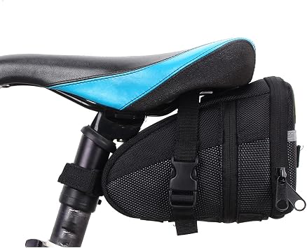 Bike Saddle Bag Bicycle Bag Straps on Bike Bag under Seat Pouch Pack Bicycle Accessories Bag,