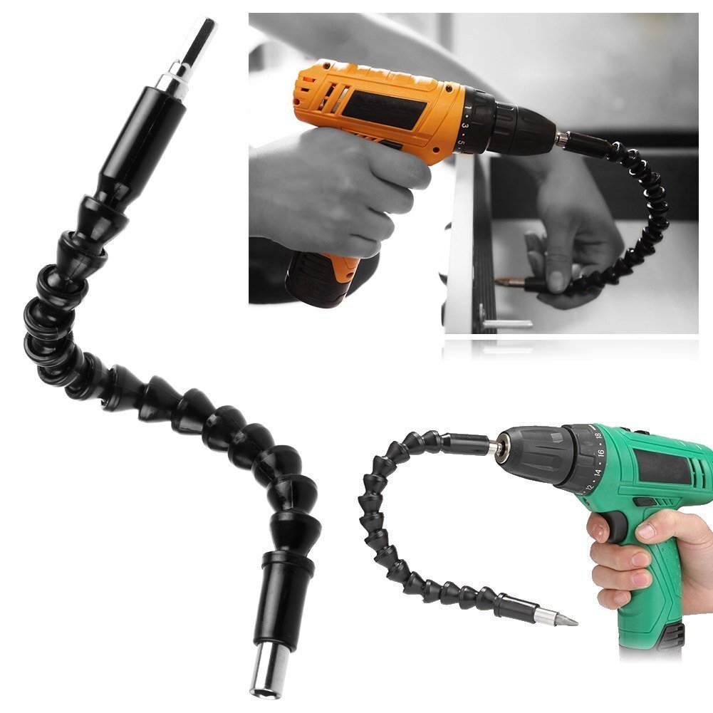 Sicuro Albero Flessibile Presa Estensione Cardanico 290mm Flex Bar Dente d’Arresto Auto/Meccanico Utensili per Cacciavite Trapano Avvitatore Collegamento (1)