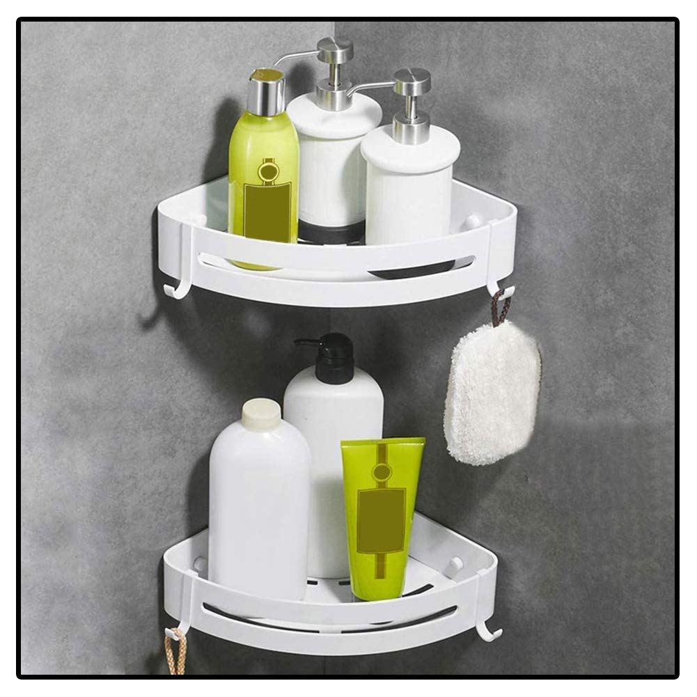 Towel Double Shelf Bathroom Corner Shelf Bathroom Corner Storage Shower Caddy Shelves Steel Shower Corner Shelf Wall Mounted