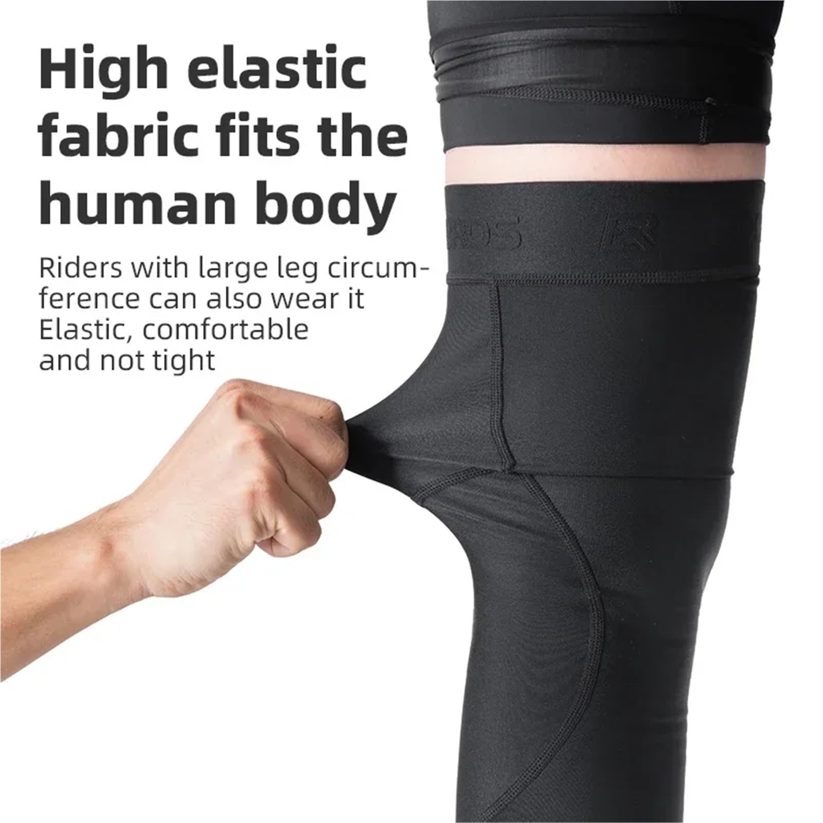 Leg compression sleeve Winter-Beinlinge, Radsport-Beinlinge, atmungsaktives Nylon, rutschfest, for Damen und Herren, geeignet for Laufen Bodybuilding(L)
