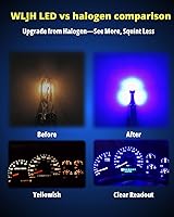 Vista 3 de WLJH 74 focos LED para salpicadero Mini T5 2721 27 37 286 cuña enchufe de giro PC74 para panel de instrumentos automotor, juego de luces indicadoras
