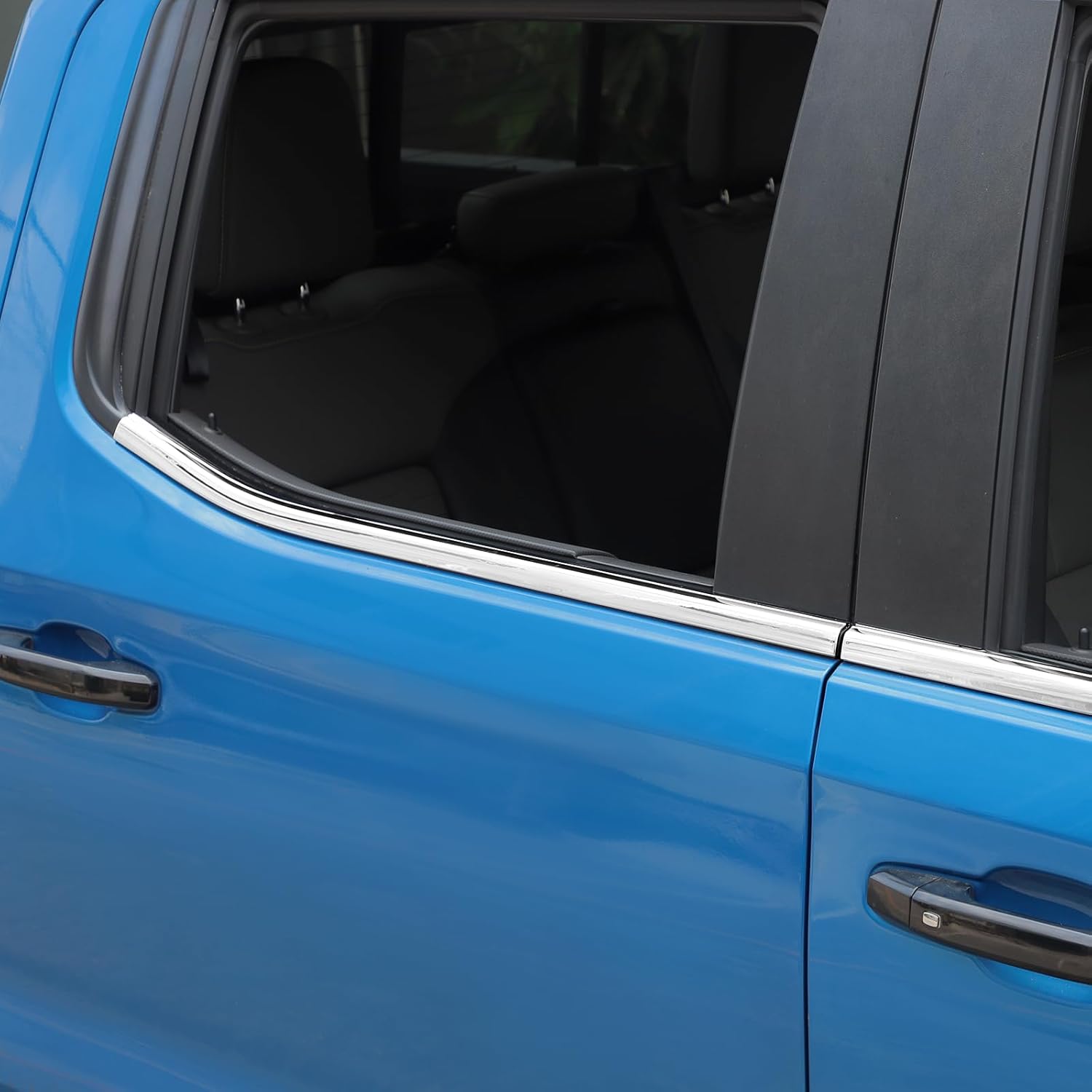 Window Sill Window Molding Cover Compatible with 2019-2025 GMC Sierra & Chevy Silverado(Chrome,4Pcs)