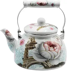 Chaleira Esmaltada 2,5 Litros Sem Apito Paris