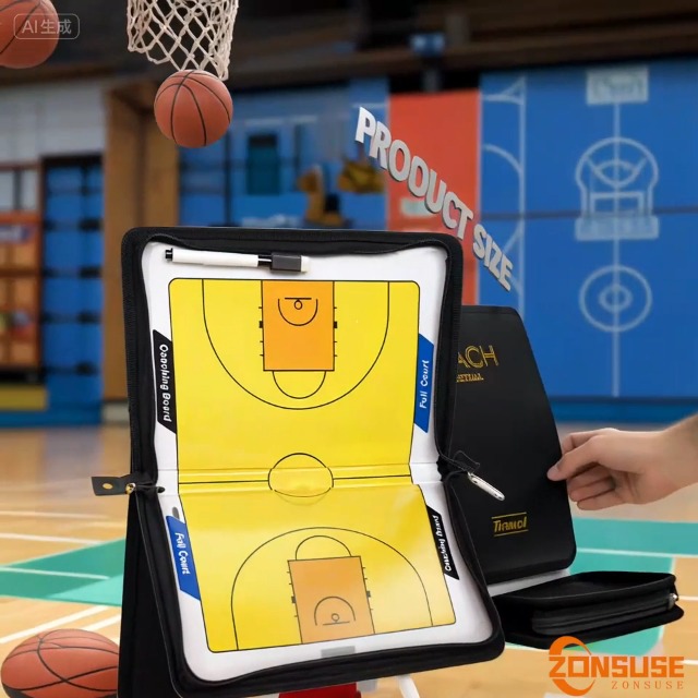 Tableau d'entraînement de basket-ball avec aimant et marqueur, porte-bloc de basket-ball, tableau de marquage pour entraîneurs de basket-ball, tableau magnétique portable pour entraîneur de