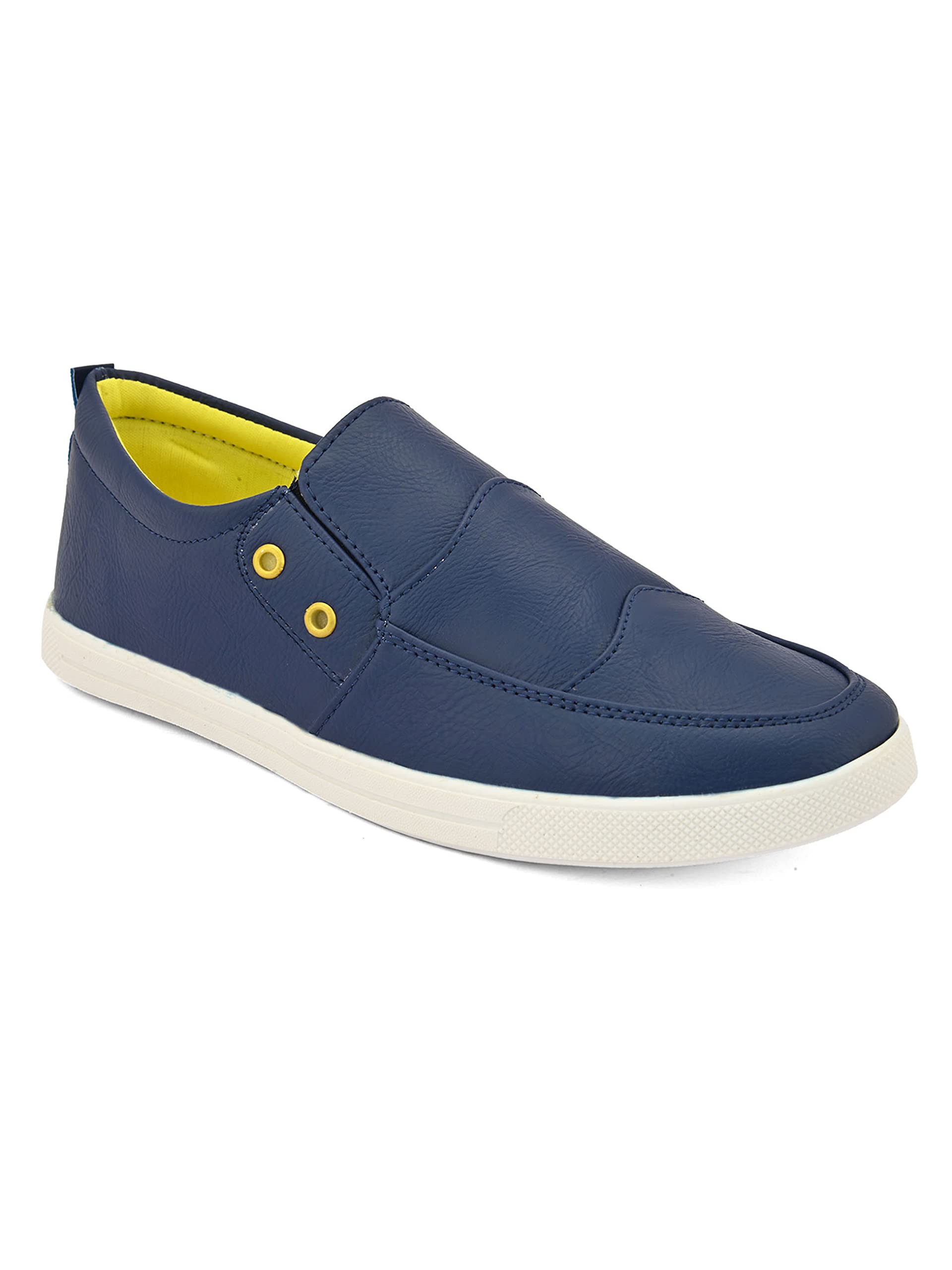 D-SNEAKERZ Men Casual Shoes Synthetic Leather Blue Loafers Without Lace (B087F49MPM) Amazon Price History, Amazon Price Tracker