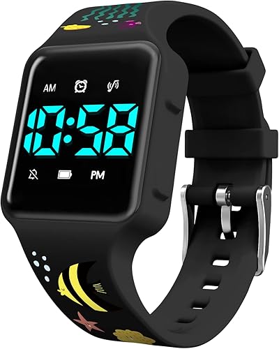 NN BEN NEVIS Reloj de entrenamiento para ir al baño, reloj digital para niños pequeños con cuenta atrás, música, despertador, recordatorio de