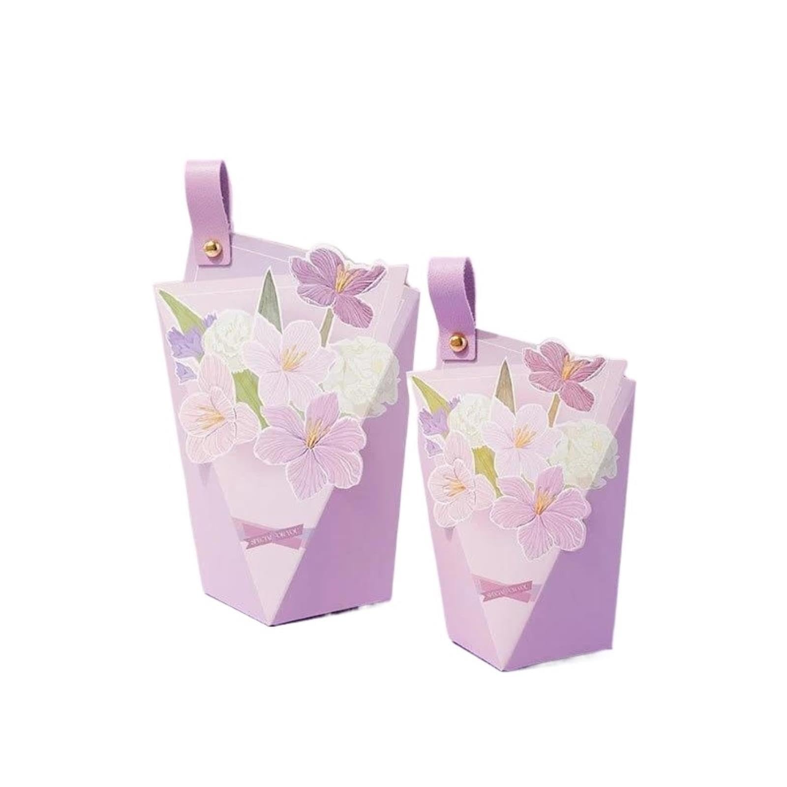 10/30/50pcs boîtes à bonbons de mariage avec poignée en cuir