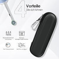 Yinke 2.0 Utazótok Oral-B és Sonicare elektromos fogkefékhez, fekete 6