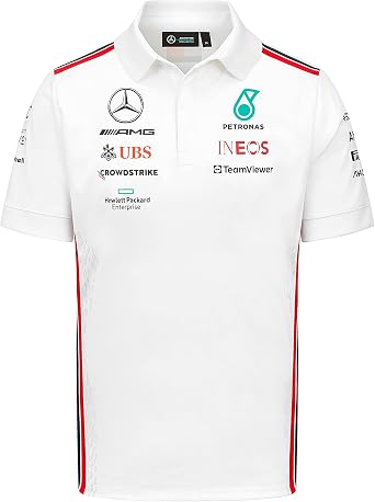 Mercedes AMG Petronas Formula One Team - 2023 Team Polo - White - Men - Size: S