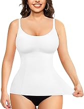 Junlan Compression Tank Top for Women Slimming Cami Vest Tummy Control Shapewear Camisole Tops