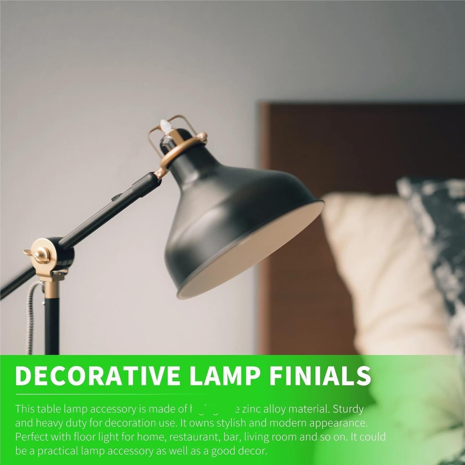 Lamp Finials 20Pcs Shade Knob Light Screw Caps Finial Home Table Accessory Lampshade for Decorative DIY Table Floor Light