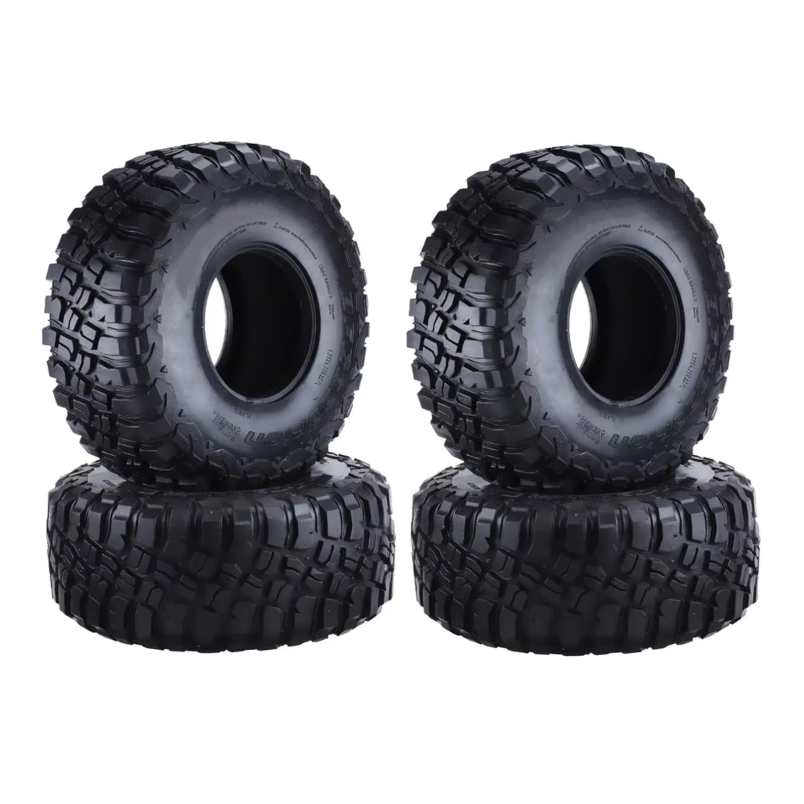 Pezzi Modelli RC Per TRX4 90046 90047 D90 D110 1/10 4 Pezzi 120mm 2.2" Mud Grappler Pneumatico In Gomma Pneumatici Ruote RC Accessori Di Ricambio Per Auto