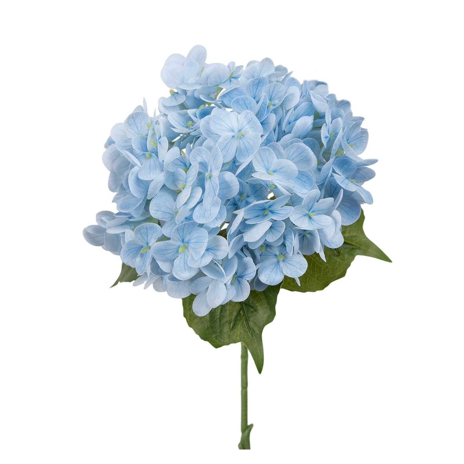 Tfaoys Light Blue Artificial Hydrangea Flower Silk Fabric Bouquet For Bridal Handheld Decor And Seasonal Indoor Room Displays Faux Hydrangea Silk Flower Arrangement Artificial Wedding Centerpiece Bridal Shower Floral