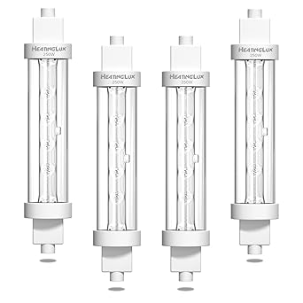 250w Gantry Food Lamp, Catering Heat Lamp Bulb 118mm R7s, Buffet Food Warmer, Food Safe Bulb Lights for Catered Event, Canteen, Buffets