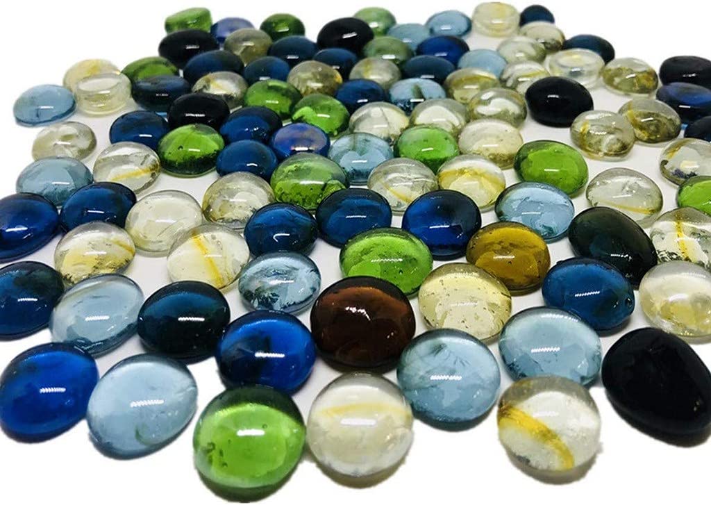 OhhSome 1KG Shining/Glowing Glass Pebbles Glass Gravels Stones for Vase, Tables, Garden, Aquarium & Art Frames Filler Laterite Unplanted Substrate (B09HQK215R) Amazon Price History, Amazon Price Tracker