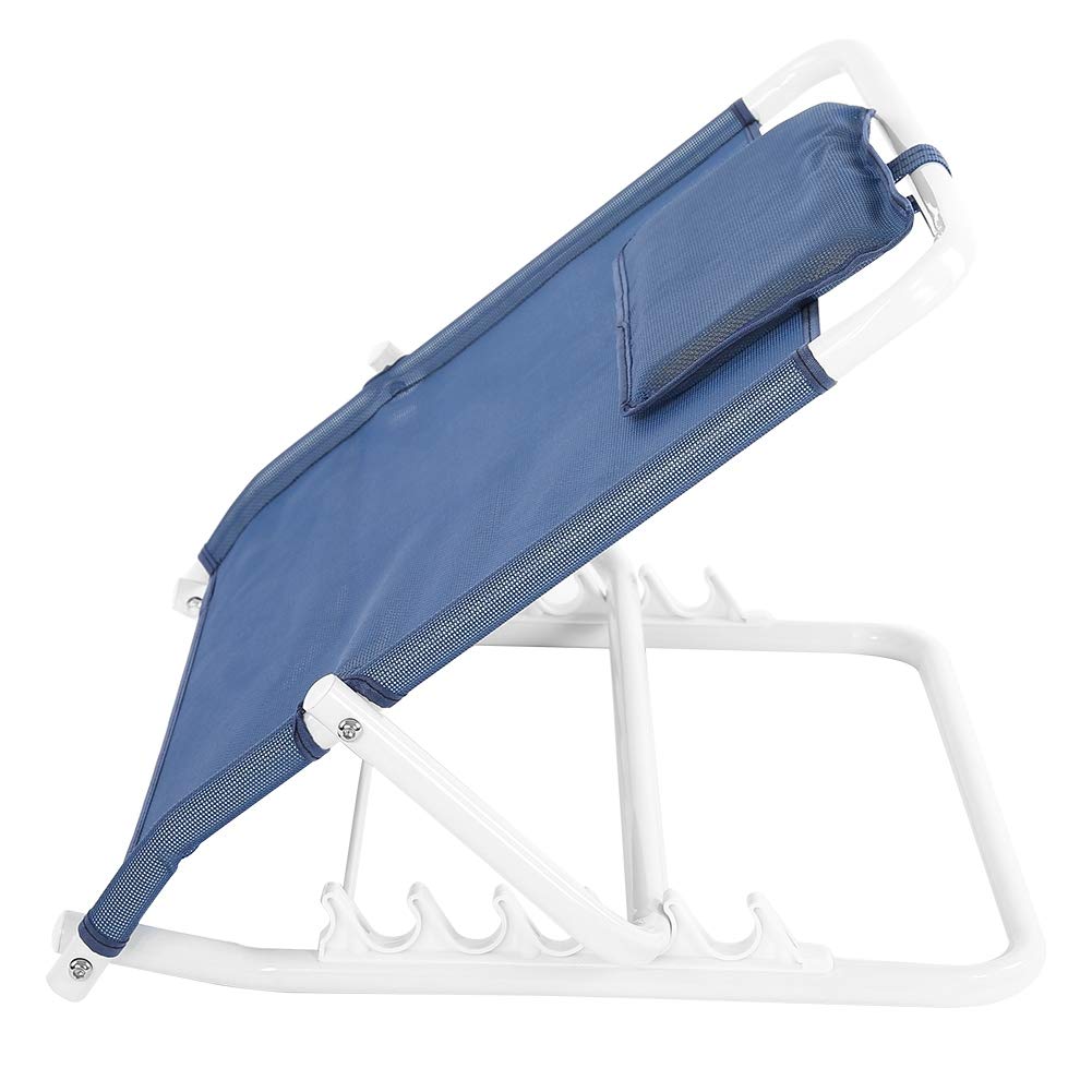 Bed Backrest, Professional Stainless Steel Folding Tubes Situp Disability Aid 5 Positions