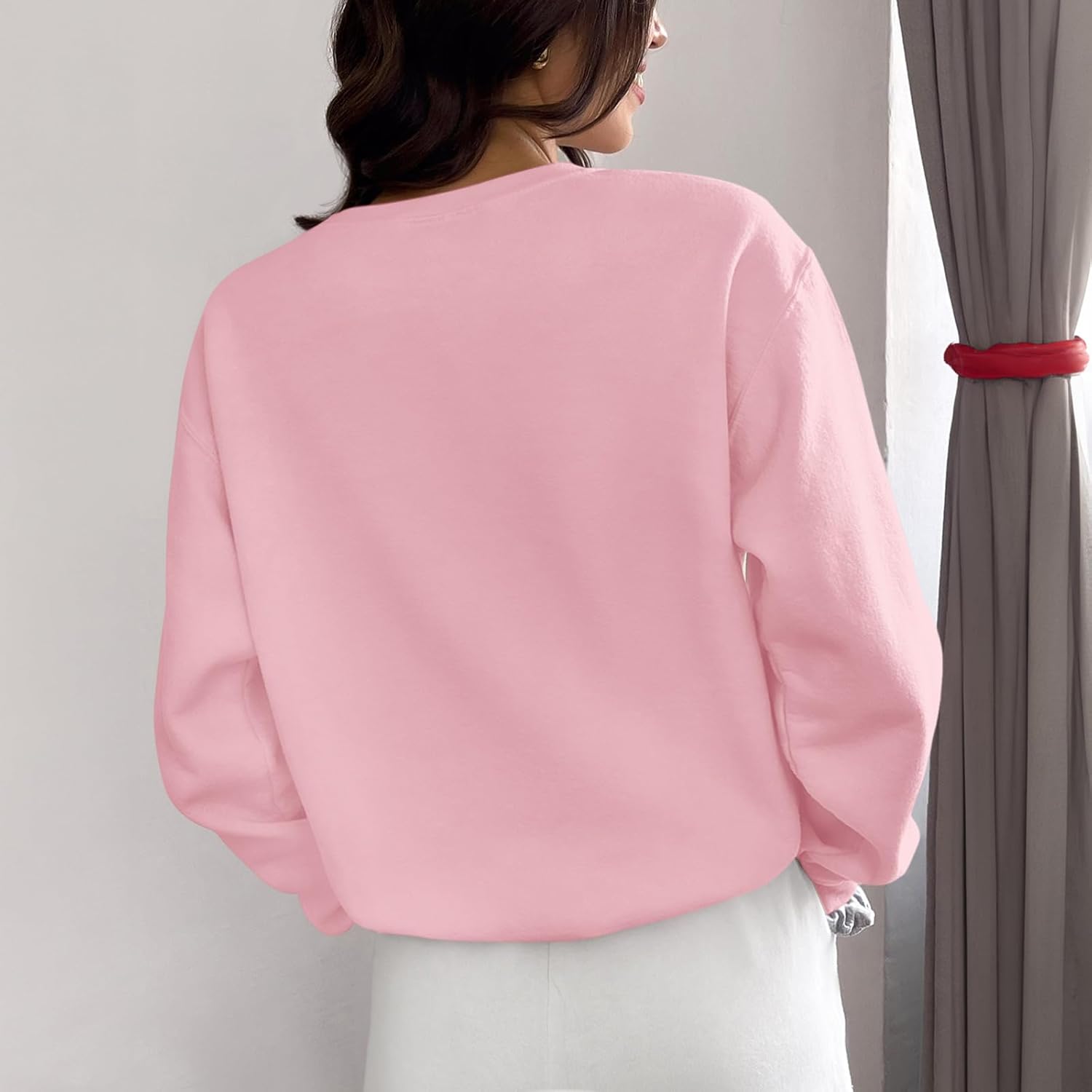 KEEVICI God Is Good Christian Sweatshirts for Women Bow Jesus Cute Bible Verse Sweatshirt Faith Religious Graphic Hoodies - Image 5