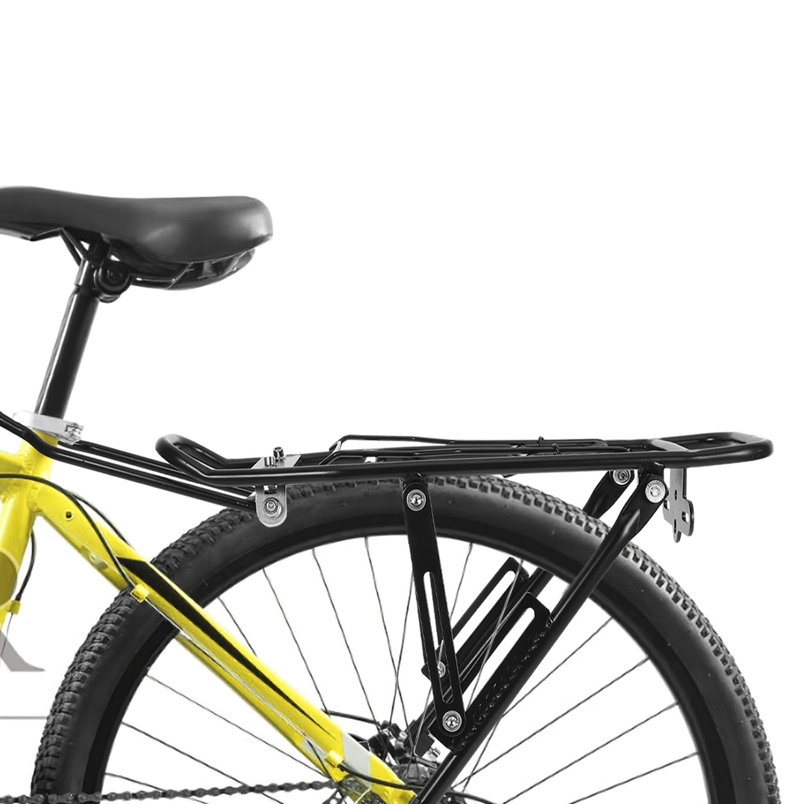 FOMIYES Multifunktionaler Fahrrad Gepäckträger aus Aluminiumlegierung Stabiler Heckträger mit Abnehmbarem Design Kompakter Fahrradträger für Mountainbikes und Alltagsrad
