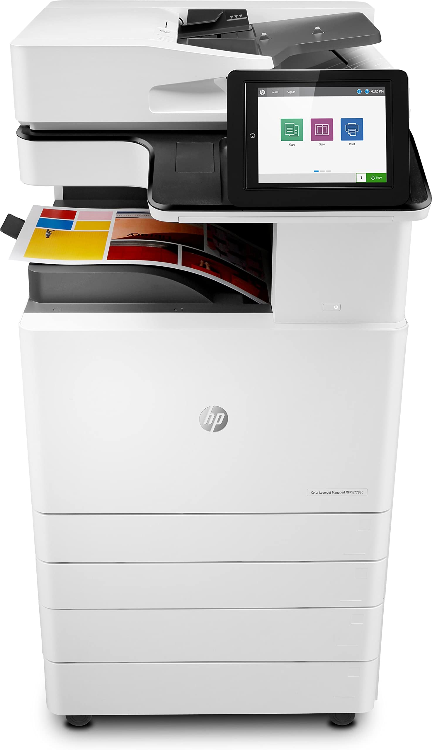 HP Color Laserjet Managed MFP E77830dn Plus - Bundle Product 30 ppm, Print, Copy, Scan (fax and Wireless Optional)