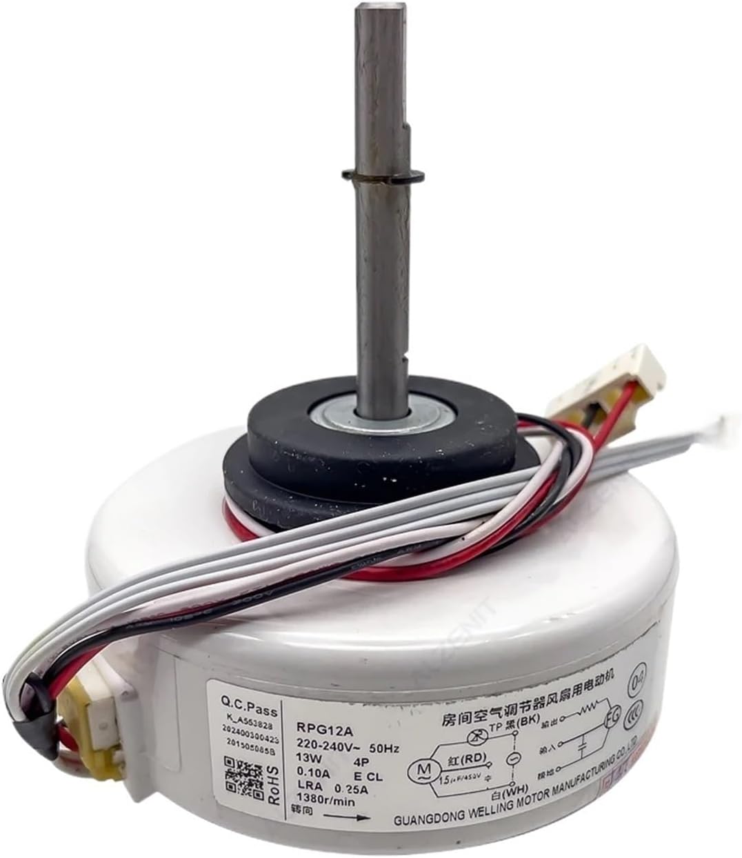 Air Conditioner Indoor Unit AC Fan Motor，Compatible for TCL， RPG12A 220-240V 50Hz 13W 1380r/min Conditioning Parts，Replace The Air Conditioner Fan