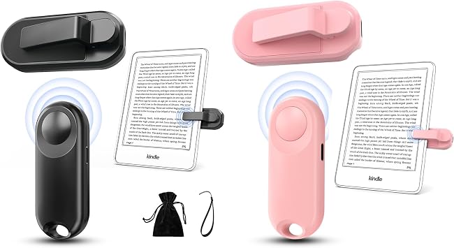RF Remote Control Page Turner for Kindle Paperwhite,Kindle Accessories Remote Photo and Video for E-Book iPhone iPad Android Tablets Reading Novels Comics