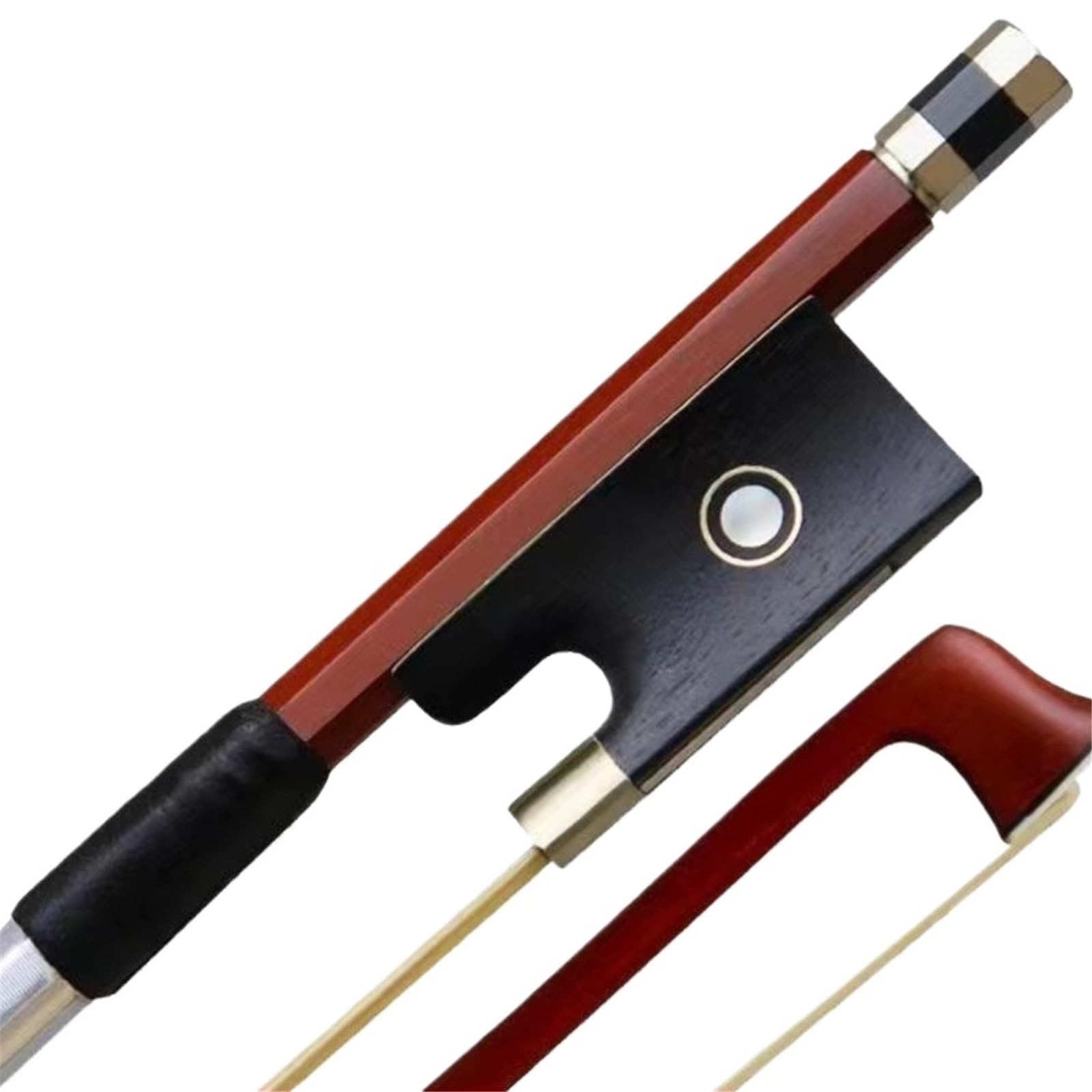 Arco Per Violino Archetto Per Violino In Legno Di Sandalo Rosso Con Coda In Ebano Rotondo Dimensioni Standard Accessori(3/4)