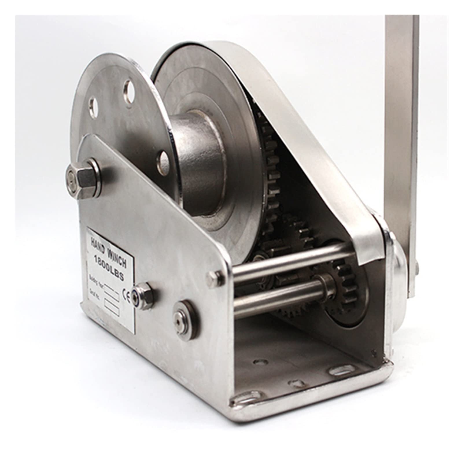 Motoraufzug, Manuelle Hebebahn 304 Edelstahl Zweiwege Self-Locking Hand Winde 1200 Pfund 1800 Traktor(1800 15)