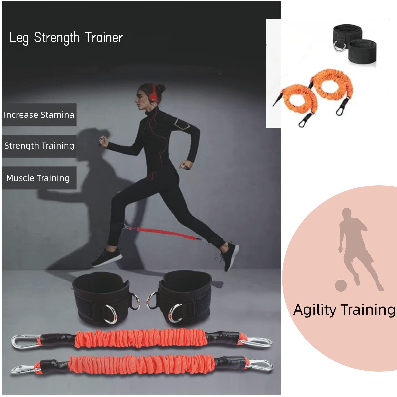 Speed Training Kit Speed Ladder Drills KATZEIST Agility Training Set - 25-Piece Soccer ...