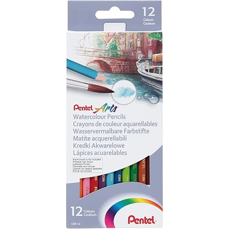 Crayons De Couleur Aquarellables BIC Kids 24 Couleurs - Effet Peinture Avec De L'Eau